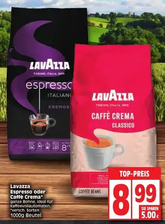 Edeka Lavazza Espresso oder Caffe Crema Angebot