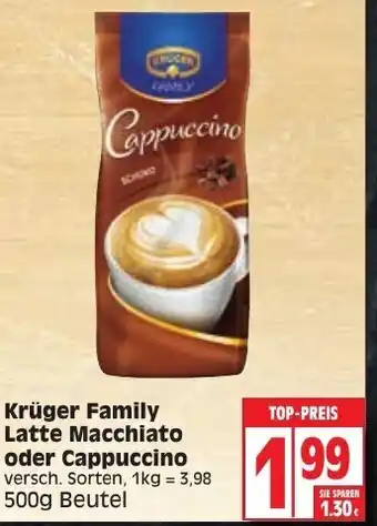 Edeka Krugen Family oder Cappucino Angebot