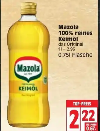 Edeka Mazola 100% reines Keimol Angebot