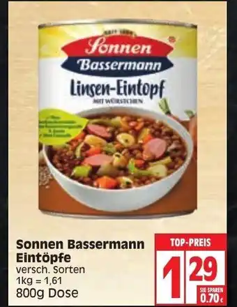 Edeka Sonnen bassermann Eintopfe Angebot