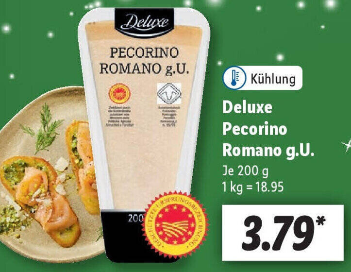 Deluxe Pecorino Romano g.U. 200 g Angebot bei Lidl