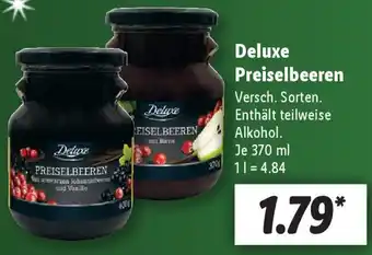 Lidl Deluxe Preiselbeeren 370 ml Angebot