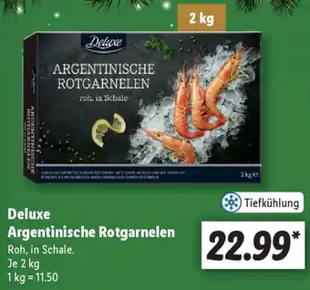 Lidl Deluxe Argentinische Rotgarnelen 2 kg Angebot