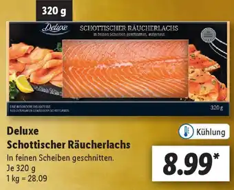 Lidl Deluxe Schottischer Räucherlachs 320 g Angebot