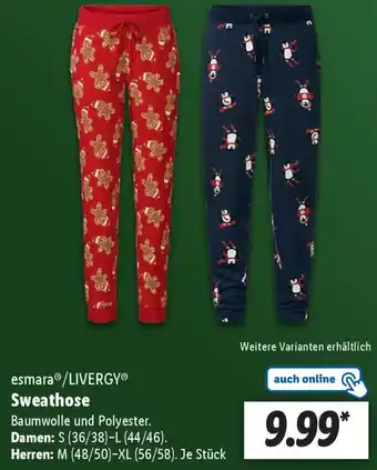 Lidl esmara /LIVERGY Sweathose Angebot