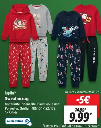 Lidl lupilu Sweatanzug Angebot