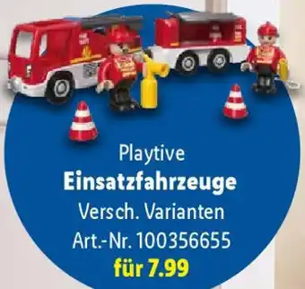 Lidl Playtive Einsatzfahrzeuge Angebot