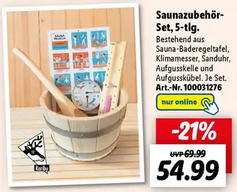 Lidl Saunazubehör Set, 5-tlg. Angebot