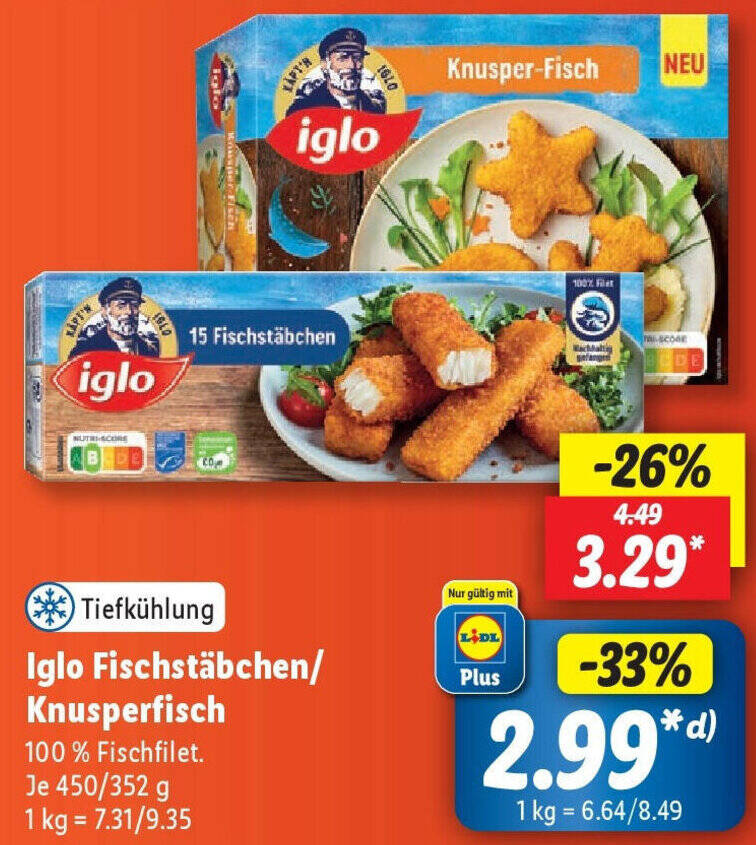 Erstaunlich Iglo Fischstbchen Angebot Ebenbild