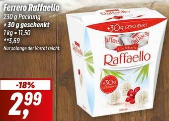 Simmel Ferrero Raffaello 230 g Packung Angebot