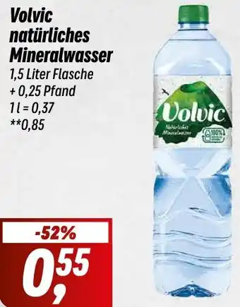 Simmel Volvic natürliches Mineralwasser 1,5 Liter Flasche Angebot