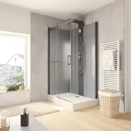 ManoMano Wellnesskabine schiebetür korsika von schulte, komplettkabine, 6 mm starkes sicherheitsglas esg klar hell, rückwände 5 mm esg Angebot