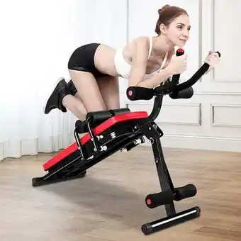 ManoMano Bigzzia bauchmuskeltrainer bauchtrainer faltbar, sit-up bank mit zähler höhenverstellbar ab trainer für bauchmuskeln arme bei Angebot