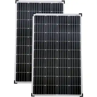 ManoMano Solarmodule 2 stück 130 watt mono solarpanel solarzelle 1130x680x35 90646 Angebot