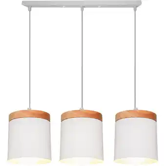 ManoMano Moderne pendelleuchte nordisch deckenleuchte (weiß) e27 3 lichter retro metall hängelampe für küche esszimmer büro schlafzimm Angebot