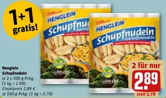 REWE Henglein Schupfnudeln 2 x 500 g Pckg. Angebot