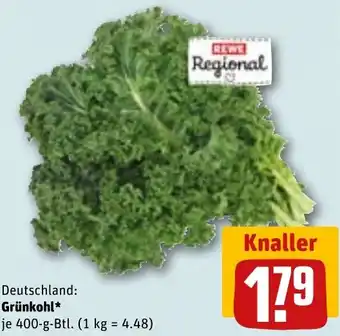 REWE Deutschland Grünkohl 400 g Btl. Angebot