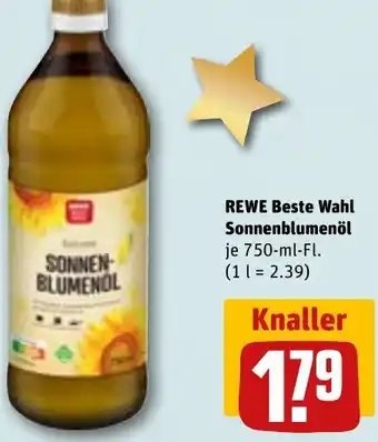REWE REWE Beste Wahl Sonnenblumenöl 750 ml Fl. Angebot