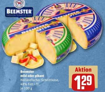 REWE Beemster mild oder pikant 100 g Angebot