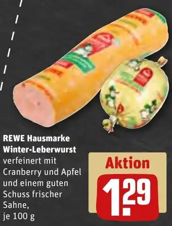 REWE REWE Hausmarke Winter-Leberwurst 100 g Angebot