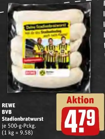 REWE REWE BVB Stadionbratwurst 500 g Pckg. Angebot