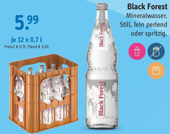 Gefako Black Forest Mineralwasser 12x0,7 L Angebot