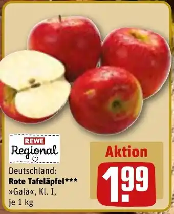 REWE Rote Tafeläpfel 1 kg Angebot