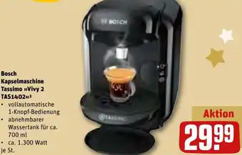 REWE Bosch Kapselmaschine Tassimo Vivy 2 TAS1402 Angebot