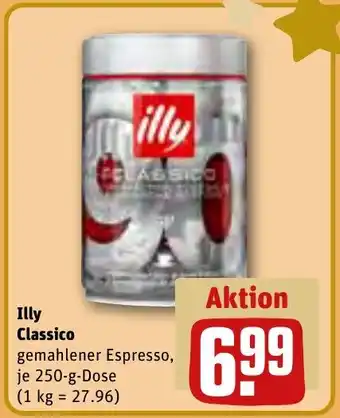 REWE Illy Classico 250 g Dose Angebot