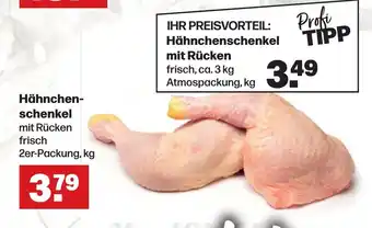 Handelshof Hähnchenschenkel mit Rücken frisch 2er-Packung, kg Angebot