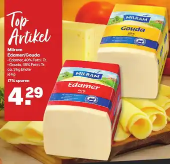 Handelshof Milram Edamer/Gouda je kg Angebot