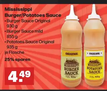 Handelshof Mississippi Burger/Potatoes Sauce 930/855/935g Angebot