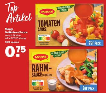 Handelshof Maggi Delikatess Sauce versch. Sorten je 2 x 0,25L Angebot