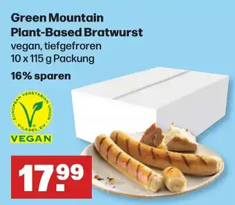 Handelshof Green Mountain Plant-Based Bratwurst 10 x 115 g Packung Angebot