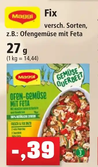 Thomas Philipps Maggi Fix Ofengemüse mit Feta 27 g Angebot