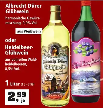 Thomas Philipps Albrecht Dürer Glühwein oder Heidelbeer-Glühwein 1 Liter Angebot