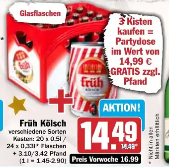 Hit Früh Kölsch 20 x 0,5 l/24 x 0,33 l Angebot