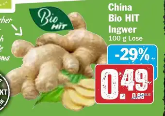 Hit China Bio HIT Ingwer 100 g Lose Angebot