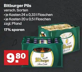 Handelshof Bitburger Pils versch. Sorten 24*330/20*500ml Angebot