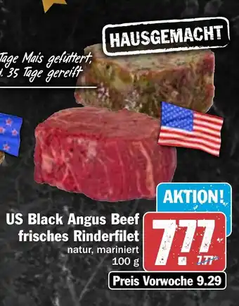 Hit US Black Angus Beef frisches Rinderfilet 100 g Angebot