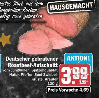 Hit Deutscher gebratener Roastbeef-Aufschnitt 100 g Angebot