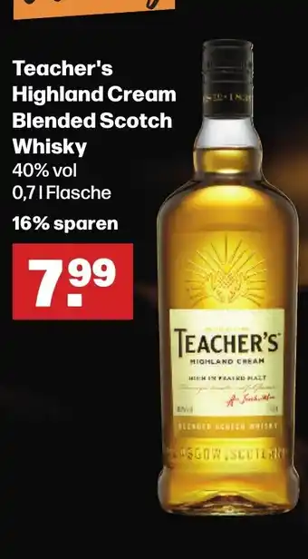 Handelshof Teacher's Highland Cream Blended Scotch Whisky 40% vol 700ml Angebot