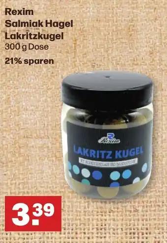 Handelshof Rexim Salmiak Hagel Lakritzkugel 300 g Angebot