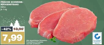 mein real FRISCHE SCHWEINE RÜCKENSTEAKS 1 kg Angebot