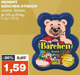 mein real REINERT BÄRCHEN-STREICH 125 g Pckg. Angebot