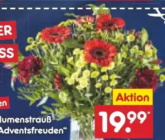 Netto Marken-Discount Blumenstrauß adventsfreuden Angebot