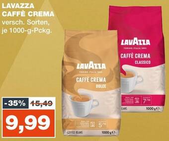 mein real LAVAZZA CAFFÈ CREMA 1000 g Pckg. Angebot