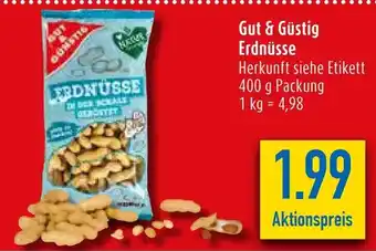 diska Gut & Güstig Erdnüsse 400g Angebot