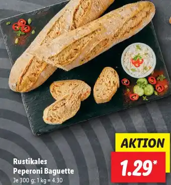 Lidl Rustikales Peperoni Baguette 300 g Angebot