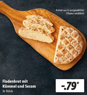 Lidl Fladenbrot mit Kümmel und Sesam Angebot
